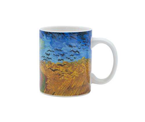 Kruus PAINTING ART H9.5cm 350ml "Nisupõld varestega"