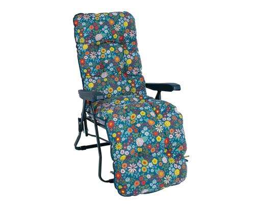 Lamamistool BADEN-BADEN õitsvate lilledega kate