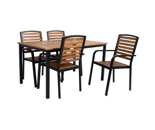 Aiamööblikomplekt DALYA laud ja 4 tooli