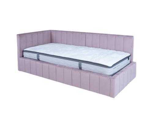 Voodi JASPER 90x200cm, madratsiga HARMONY DUO, roosa