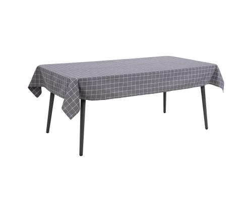 Laudlina LINEN 136x220cm, hall ruut, 100% linane, kangas 120