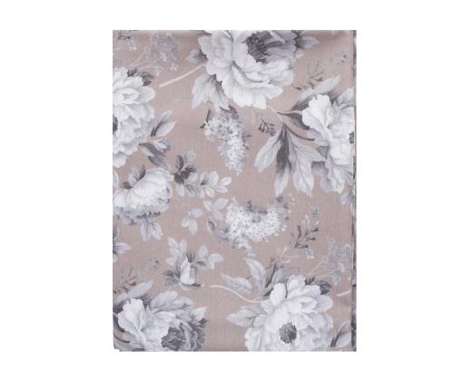 Laudlina ZHAO 134x180cm, hallid roosid, 50% polüester, 50% puuvill, kangas 037
