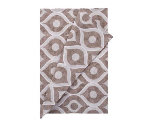 Linik LONETA NEW 43x116cm, beež motiiv, 50% puuvill 50% polüester, kangas 035