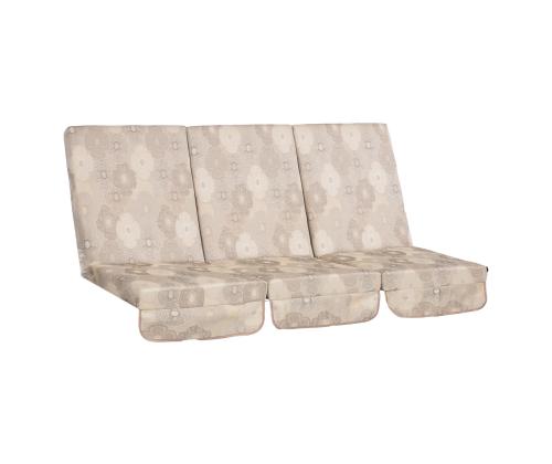 Kiigepadjad MONTREAL 114x52x9cm, beežid ringid, kangas 110, 100% polüester