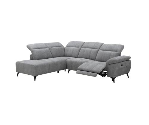 Nurgadiivan HAMID VN, elektriline recliner 279x225/106xH82cm, hall