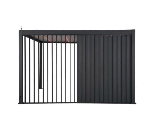 Vertikaalne lamellsein varikatusele MIRADOR-111 4m, tumehall