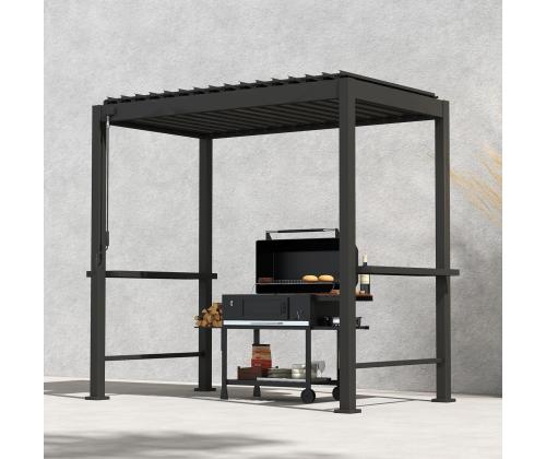 Varikatus MIRADOR BBQ 2,55x1,5m, tumehall