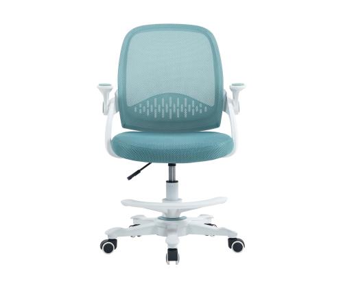 Laste töötool EMMY jalatoega 59x57xH87-99cm, türkiissinine