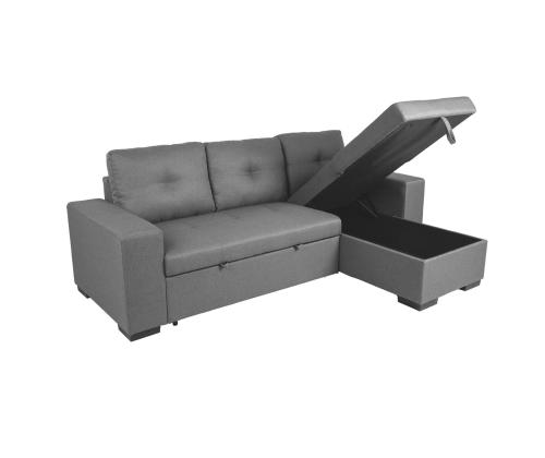 Nurgadiivanvoodi CARITA 240x90/160xH94cm, hall