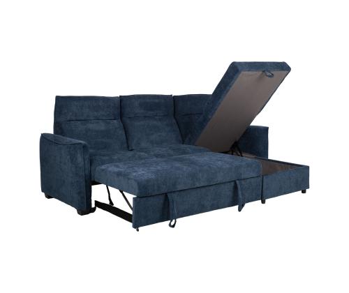 Nurgadiivanvoodi SCALA 244x155/88xH102cm, sinine