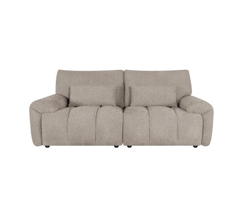 Diivan BARBARA 2,5-kohaline 210x100xH89cm, helepruun