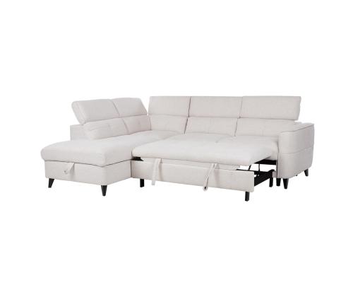 Nurgadiivanvoodi SAMANTHA VN 255x205/95xH82/99cm, valge