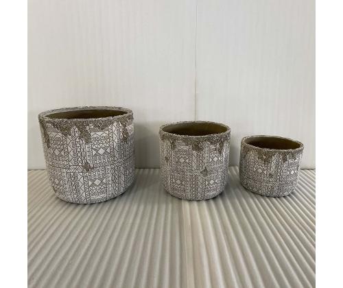 Lillepott SUNNY ISLA D36xH34.5cm, beež