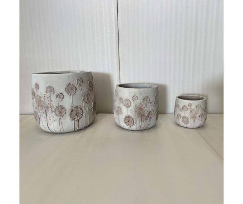 Lillepott SUNNY FLORE D23.5xH21cm, valge