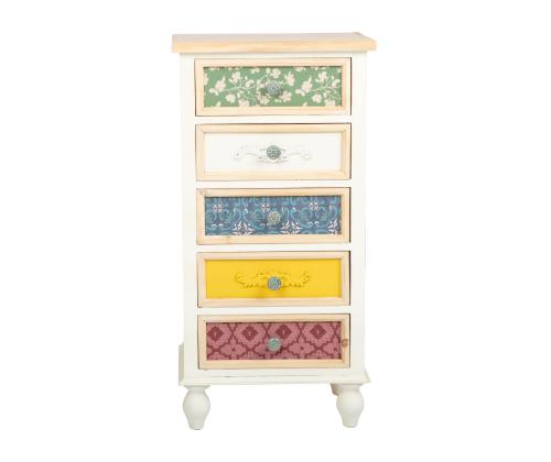Kummut BIANCA 48x35xH97cm, antiikvalge