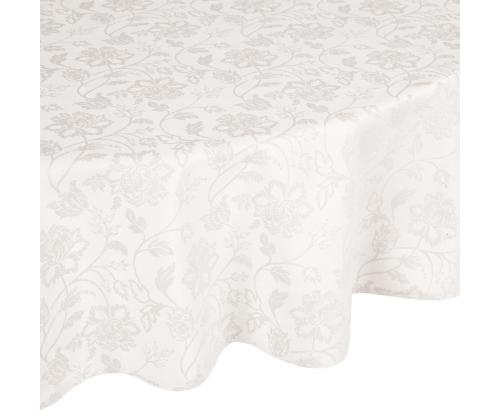 Laudlina PARTY pitsiga, D170cm, heledad lilled, 50% polüester, 50% puuvill, kangas 589