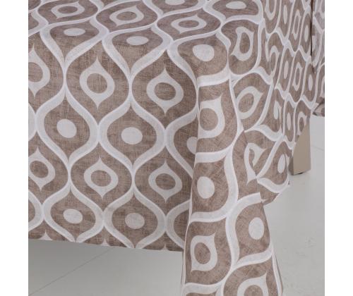 Laudlina LONETA NEW 134x220cm, beež motiiv, 50% polüester, 50% puuvill, kangas 035