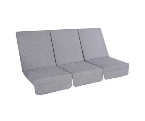 Kiigepadjad MONTREAL 114x52x9cm, hall, kangas 468, 100% polüester