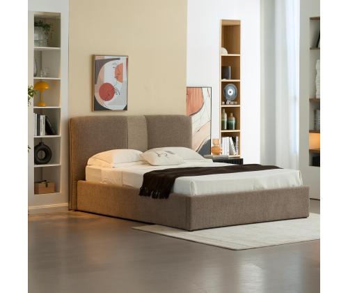 Voodi DONNA 160x200cm, ilma madratsta, helepruun