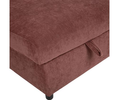 Nurgadiivanvoodi SCALA 244x155/88xH102cm, tumeroosa