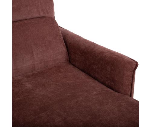 Nurgadiivanvoodi SCALA 244x155/88xH102cm, tumeroosa