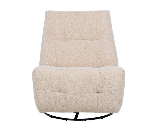 Tugitool WILLA manuaalne recliner, pöörlev ja kiikuv 82x97xH96cm, beež