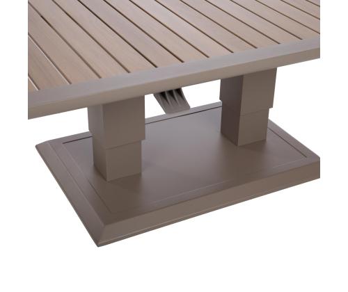 Laud MARENDA 150x90xH52-75cm, hallikasbeež