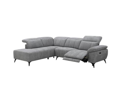 Nurgadiivan HAMID VN, elektriline recliner 279x225/106xH82cm, hall