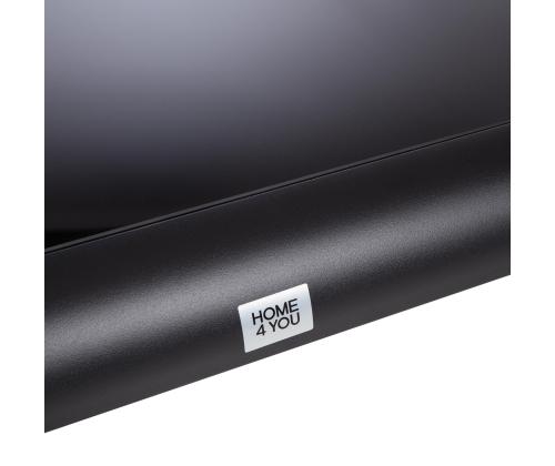 Aiamööblikomplekt LONA laud, diivan ja 2 tooli, hall/must