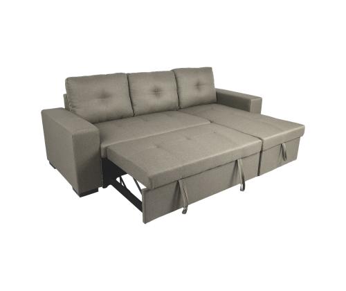 Nurgadiivanvoodi CARITA 240x90/160xH94cm, beež