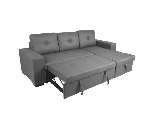 Nurgadiivanvoodi CARITA 240x90/160xH94cm, hall