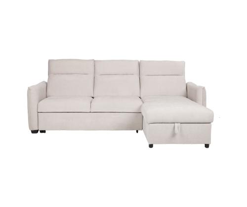Nurgadiivanvoodi SCALA 244x155/88xH102cm, helehall