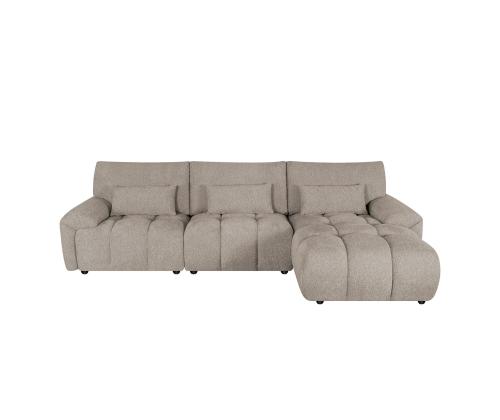 Nurgadiivan BARBARA PN 300x100/163xH89cm, helepruun