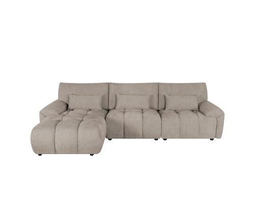 Nurgadiivan BARBARA VN 300x163/100xH89cm, helepruun