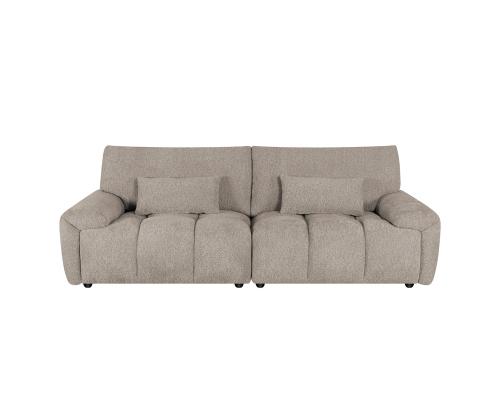 Diivan BARBARA 3-kohaline 248x100xH89cm, helepruun