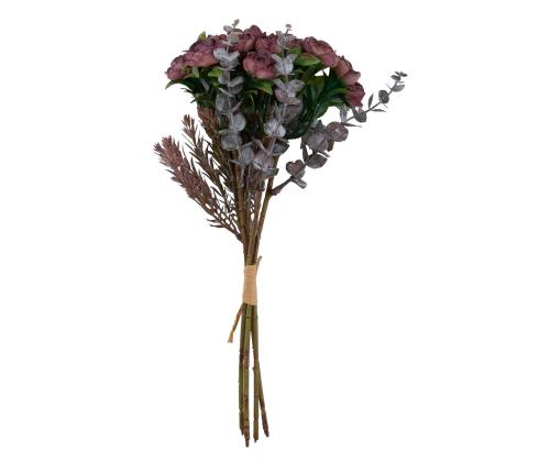 Kunstlill FLOWERLY H26cm 4tk roosid kimbus, mix