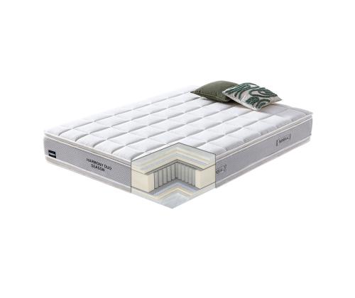 Voodi LARA madratsiga HARMONY DUO SEASON 90x200cm, šampanja