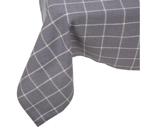 Laudlina LINEN 136x220cm, hall ruut, 100% linane, kangas 120