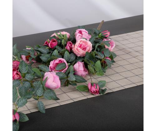 Linik LINEN 43x170cm, linane ruut, 100% linane, kangas 939