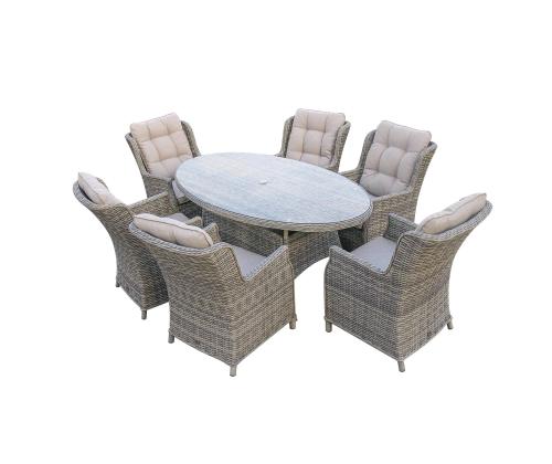 Laud TRENTO 180x100xH73cm, helehall