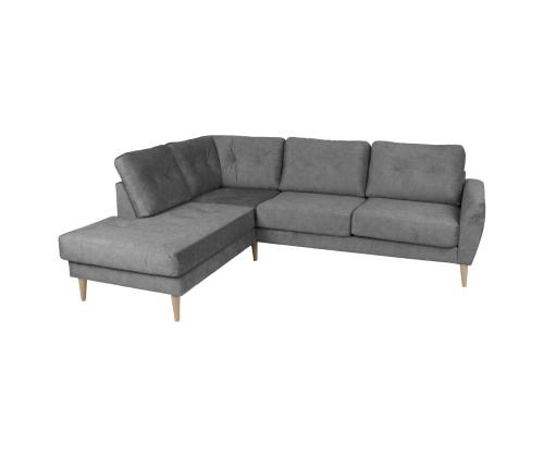 Nurgadiivan HEIVI VN 250x200/90xH90cm, hall samet