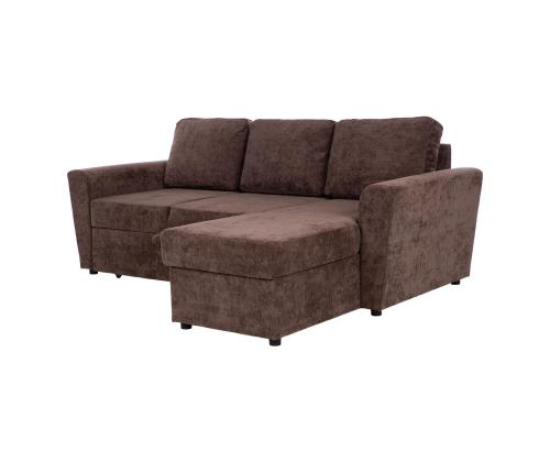 Nurgadiivanvoodi INGA 217x92/160xH92cm, pruun