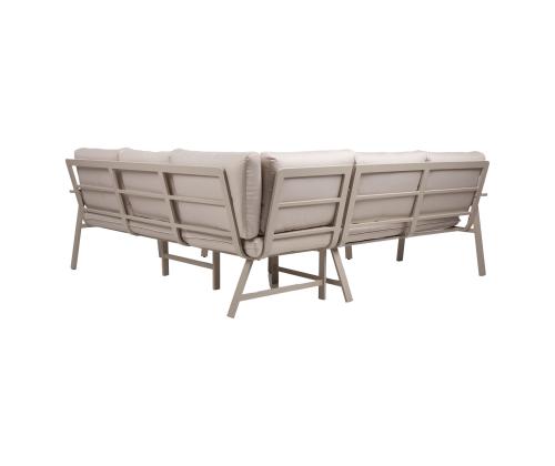 Aiamööblikomplekt UPLAND laud ja nurgadiivan, beež