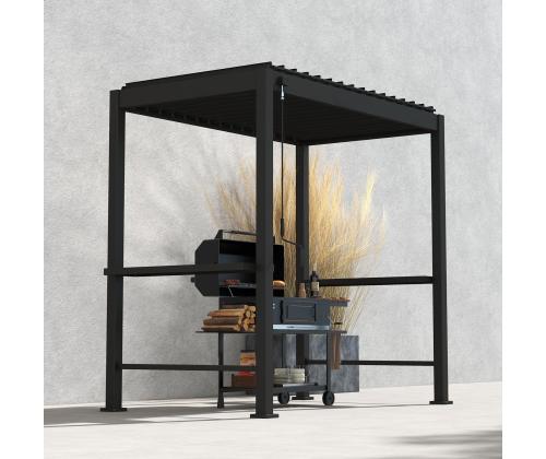Varikatus MIRADOR BBQ 2,55x1,5m, tumehall