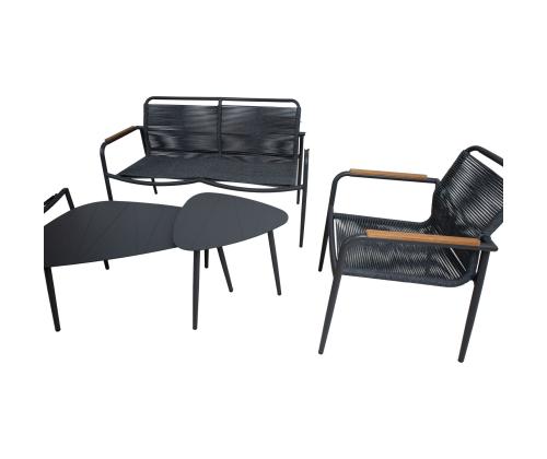 Aiamööblikomplekt NEBO 2 lauda, pink ja 2 tooli