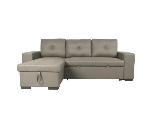 Nurgadiivanvoodi CARITA 240x90/160xH94cm, beež