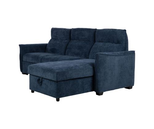 Nurgadiivanvoodi SCALA 244x155/88xH102cm, sinine