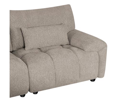 Diivan BARBARA 3-kohaline 248x100xH89cm, helepruun