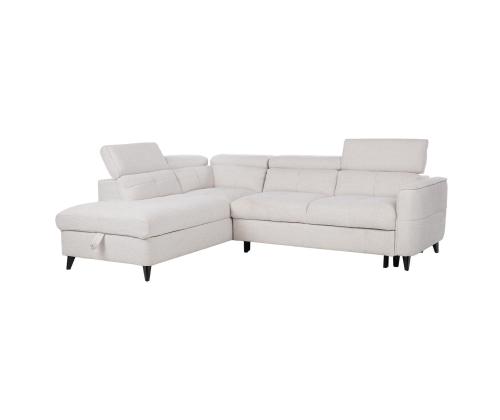 Nurgadiivanvoodi SAMANTHA VN 255x205/95xH82/99cm, valge