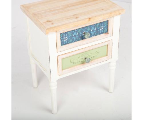 Öökapp BIANCA 48x35xH58cm, antiikvalge